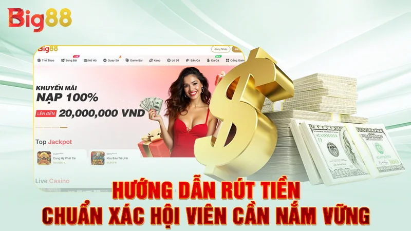 Hướng dẫn rút tiền chuẩn xác hội viên cần nắm vững