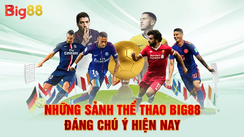 Những sảnh thể thao Big88 đáng chú ý hiện nay