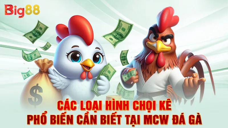 Các loại hình chọi kê phổ biến cần biết tại Mcw đá gà